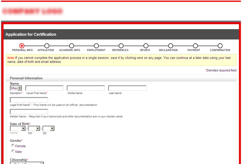 Certification Registration